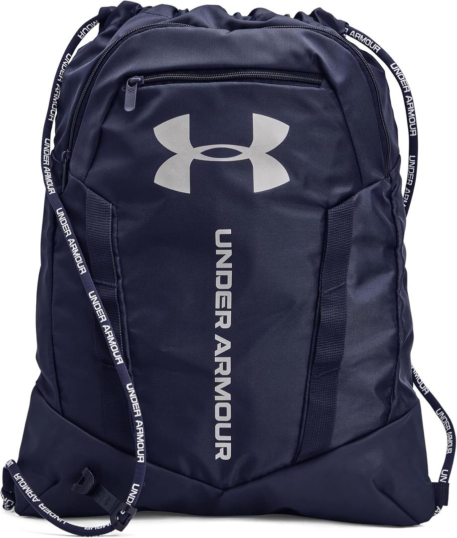 Under Armour Unisex-Adult Undeniable Sackpack , Midnight Navy (410)/Metallic Silver , One Size Fits Most