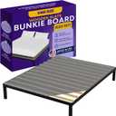 Greaton, Wooden King Bed Slats for Support Under Mattress with Cover  Replacement Wood Slats for King Size Bed Frame  Under Mattress Support Without Extra Height  3.38-Inch Standard Width