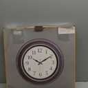 Bernhard Products Large Wall Clock 18" Quality Quartz Silent Non Ticking, Battery Operated for Home/Living Room/Over Fireplace, Beautiful Decorative Timeless Stylish Dark Brown XL Clocks, Easy to Read