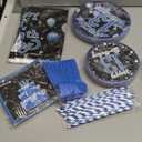 160pcs 13 Birthday Boy Decorations Plate, Officially a Teenager Party Decorations 13th Birthday Plates and Napkins Banner Teenage Boy Birthday Decorations 13th Birthday Decorations for Boys (Blue)