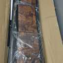 Sweetcrispy 10 Drawer Fabric Dresser Storage Tower with Bins, Tall Chest Organizer for Bedroom Closet Hallway, Steel Frame Wood Top Easy Pull Handles,Rustic Brown