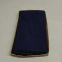 Solino Home Navy Blue Tablecloth 58 x 84 Inch - Cotton Linen Hemstitch Rectangular Tablecloth - Machine Washable Table Cloth for Fall, Autumn, Thanksgiving, Christmas, Holiday