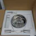 3-Lights Pendants Light for Kitchen Island Chandeliers Dining Room Pendant Lighting Fixture Bubble Crystal Ceiling Hanging Lights Bedroom Island Kitchen 6000K White Light Fixtures Chrome (Silver)