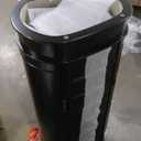 Hives and Honey Daley Oval Jewelry Armoire, Stylish Standing Organizer with Mirror, 7 Drawers, 20 Necklace Hooks, Anti-Tarnish Lining, Divided Storage, Black