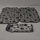 Puppy Blankets Cat and Dog Blankets Super Soft Warm Sleep Mat Grey Star Cute Print Blanket Fluffy Fleece Pet Blanket Flannel Throw for Small Dogs Puppy Dogs Cats Small (23"x16") (Pack of 3)