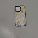 HAOPINSH for iPhone 16 Pro Wallet Case with Card Holder, Floral Flower Print Back Flip Folio PU Leather Kickstand Card Slots Case, Finger Grip Ring Double Magnetic Clasp Shockproof 6.3"