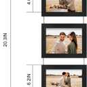 5x7 Wall Hanging Picture Frames Collage with 3 Opening Black Frames