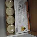 Homemory 12pcs Flameless LED Tea Lights with Remote & Timer, 400+Hours Realistic Flickering Battery Candles for Seasonal, Tabletop, and Centerpieces Decor (Warm White Glow, Ivory Base)