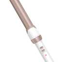 Conair Double Ceramic 1-Inch Curling Wand, Produces Flawless Waves, Curling Iron for Use on Medium and Long Hair, 30 Heat Setting Curling Iron, White/Rose Gold, 1 Inch Wand (Pack of 1)