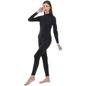 Wet Suit Women's 3mm Neoprene Wetsuit One-Piece Cold-Proof Surfing Snorkeling Diving Suit Warm Sunscreen Small