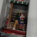 Lighted Santas Toy Shop Christmas Village by Moments in Time LED Lights, Music & Animation Battery Operated 8.8 Holiday Building Gift Ready Christmas Decoration (Red)