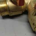 FINEST+ 4 Way Brass Hose Splitter, Solid Brass High Volume 4 Way Hose Splitter Valve with Metal Handle, Hose Connector 3/4", Hose Spigot Adapter 4 Valves with 4 Extra Rubber Washers