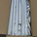 ALLZONE Tension Curtain Rods for Windows, Adjustable 31 to 83 Inch Wide, Freestanding Curtain Rods No Drilling, Apartment Renter Friendly, Heavy Duty, for Room Divider, Doorway, 63 to 130Inch Height (White)