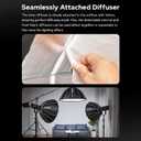 Godox QR-P90T 90cm/35.4in Quick Release Parabolic Softbox Professional Foldable Softbox with Standard Bowen Mount & Diffusers for Photography Studio Photography Portrait Live Stream