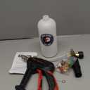 Tool Daily Short Pressure Washer Gun with Foam Cannon, 1/4 Inch Quick Connector, with 5 Pressure Washer Nozzle Tips, 1 Liter