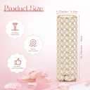 Dandat 16 Pcs Crystal Flower Vase and Pillar Candle Holder Set 10.24 Inch Wedding Cylinder Flower Vases Stand Table Centerpieces Candle Holders for Table Room Home Wedding Party Events Decor(Gold)