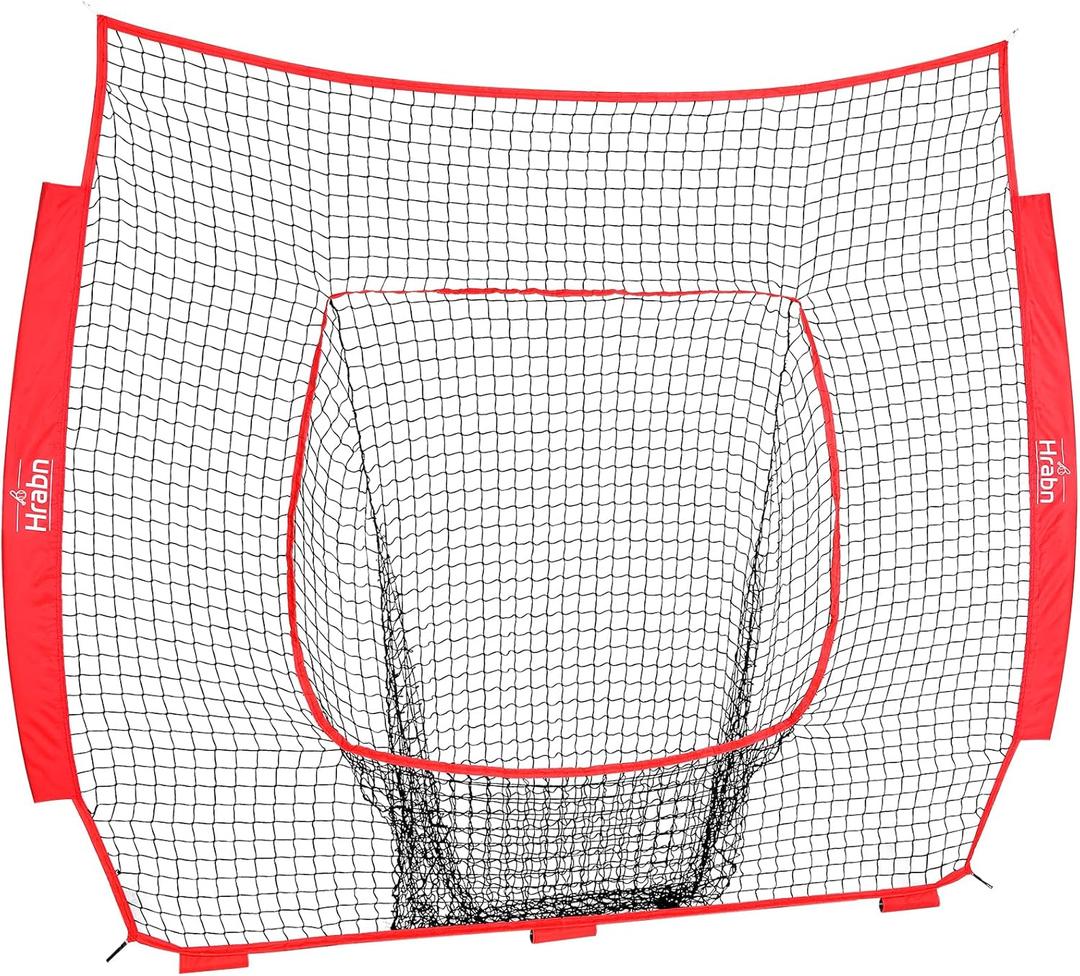 Baseball & Softball Replacement Net (Only Nets, Not Frame) 7-Strand Heavy Duty Knotless Polyester Replacement Baseball Net for Baseball Pitching Hitting and Throwing Practice Fits 7x7FT Size