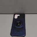 for BLU View 5 Case with Tempered Glass Screen Protector,Military Grade Heavy Duty Shockproof Protective Cover,with Ring Kickstand for BLU View 5 (Blue)