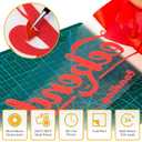 Heat Transfer Vinyl,Red HTV Rolls,12” x 35FT