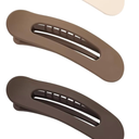 8 Pcs Flat Hair Clips, Neutral Color Flat Claw Clips 2 Styles Hair Claws for Women Girls Medium Hair Volume French Hair Barrettes Accessories