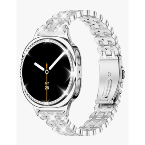 Bling Band+ Case Compatible with Galaxy Watch 8 40mm/44mm, Women Replacement Dressy Strap& Cover for Samsung Galaxy Watch8