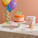 5 x 59 & 95 Birthday Candle, 59th & 95th Cake Candles, Number 59 & 95 Birthday Candles for Cake Topper Decoration, Green