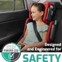 Mifold Hifold Adjustable Kids High Back Booster Car Seat with Strap Slate Grey