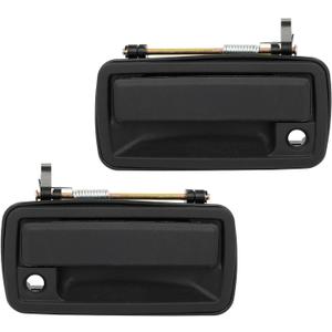 ECCPP Exterior Door Handles 1994-2004 for Chevy S10 and Standard Cab Outer Replacement Front Driver Left Passenger Right Door Handles 2pcs Black 15202911