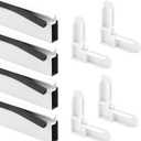 Prime-Line PL 7812 Aluminum Screen Frame Kit, 5/16 inch x 3/4 inch x 36 inch, White, Set of 1