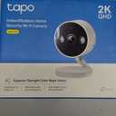 Tapo 2K+ Indoor/Outdoor Wired Security Camera - 2024 PCMag Editors' Choice, Person/Pet/Vehicle Detection, Baby Monitoring, Color Night Vision, Subscription-Free Local Storage or Optional Cloud, C120 (White)