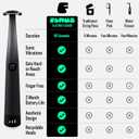 FLAUS Electric Flosser (Oprah's List, Shark Tank) 3 Speeds + 135 Refill Heads Variety Pack (Extra Strong Woven & Gentle Gliding) Water Flosser Alternative, Dentist Tooth Flossers Dental Floss Picks