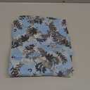 Artoid Mode Grey Blue Pumpkins Fall Leaves Gauze Table Runner 120 Inch 10FT, Autumn Seasonal Sheer Dining Holiday Table Decor for Home Party