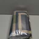 Lahome Modern Geometric Easy Jute Outdoor Rug, 5x7 Patio Living Room Rug Large Black Carpet for Bedroom, Farmhouse Washable Indoor Outdoor Carpet for Dining Room Backyard Deck (Black/Nature Border)