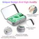 Dental Floss Portable Case, Easy to Store Floss Picks of Various Sizes, Portable Dental Floss Dispenser is Perfect for Travelling, Hotels, Dinners, Appointments.Floral 3 Piece