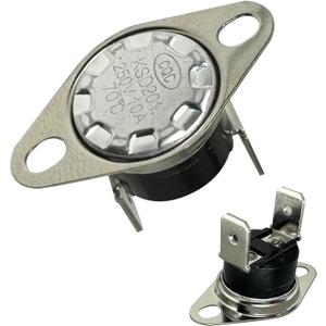 KSD201 70 Universal Microwave Thermostat Fuse for GE Microwave Normally Closed Temperature Control Switch Thermal Fuses