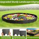 38PCS Garden Edging Border - 19FT Sturdy Landscape Flower Bed Lawn Edging Borders, Plastic Decorative Garden Fence Landscape Border, Interlocking Design for Patio Yard Pathway Sidewalk