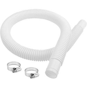Ximoon 1-1/4 Inch x 3 Foot Long White Above Ground Pool Flex Connection Hose Filter or Suction, Pool Hose for Above Ground Pools, Swimming Pool Suction Hose for Intex - White