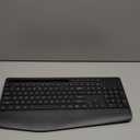 Wireless Keyboard and Mouse Combo - Full-Sized Ergonomic Keyboard with Wrist Rest, Phone Holder, Sleep Mode, Silent 2.4GHz Cordless Keyboard Mouse Combo for Computer, Laptop, PC, Mac, Windows -Trueque (1 PACK, Black)