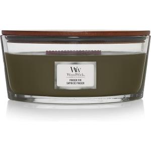 WoodWick Fraser Fir Holiday Candle Gifts for Women and Men, 16 oz Ellipse Candle with Crackling Wick