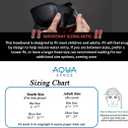 AquaBandz Swimming Headband Ear Protection for Swimmers, Prevents Water in Ears, Comfortable & Quick-Drying (Black, Medium-Adult Size)