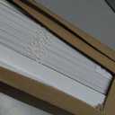 TEDNOVA 2" Cordless Faux Wood Blinds, White, 28.5" W X 48" H, 28.5"W x 64"H