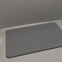 Diatomaceous Earth Bath Mat - Quick Dry, Super Absorbent & Anti Slip Shower Mat - Easy to Clean Large Stone Bath Mat for Kitchen, Bathroom - Gray Diatomite Bath Mat (23.5"x15")