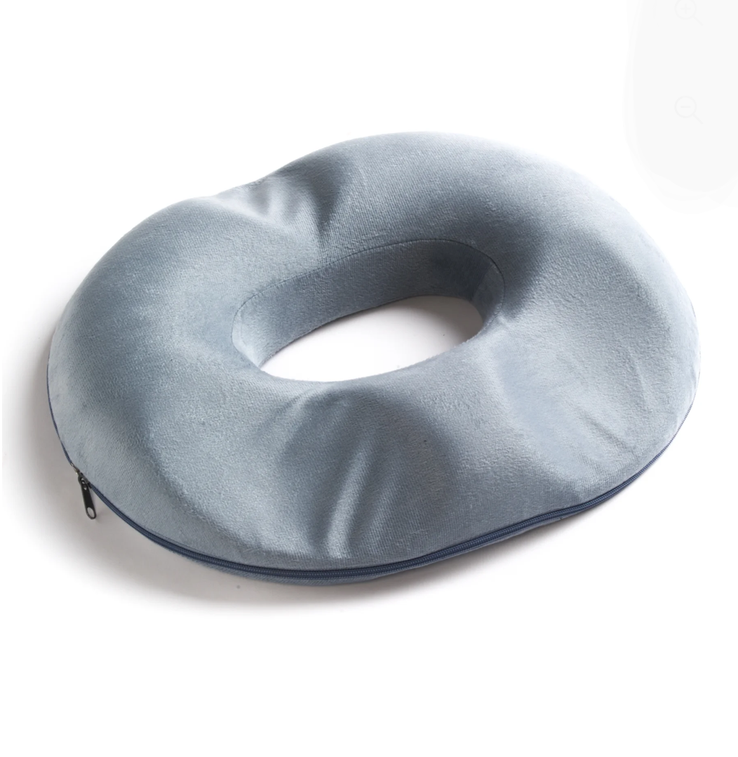 Donut Pillow Hemorrhoid Seat Cushion - Premium Doughnut Pillow - Super Comfort Round Ring Hemorrhoid Pillow - Helps Ease Post Natal, Prostate, Post Surgery, Beautiful Buttocks Pads