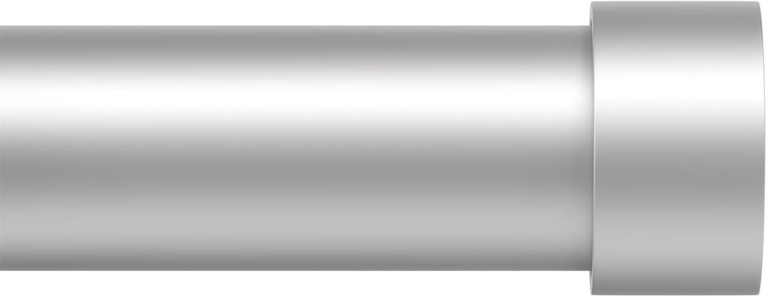 Silver Curtain Rods for Windows 72 to 144 inch, Heavy Duty Long Curtain Rod Adjustable, 1 inch Metal Drapery Rods with End Cap Finials, Modern Drapery Rods for Sliding Door, Bedroom, Living Room
