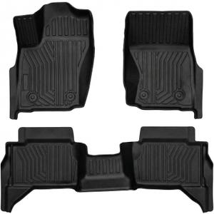 YQ Floor Liners for 2024-2026 Toyota Tacoma Double Cab All Weather TPE