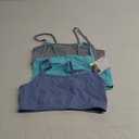 Hanes Women's Cotton String Bralette (3 Pack) (Medium, Denim Jacket/Concrete Heather/Ultra Blue)