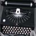 Type Writer, Black Retro Vintage Typewriter Model Typewriter Type Writing Machine Manual Props Model Retro Decoration Ornaments for Movie Props Home Cabinet Decor Ornaments