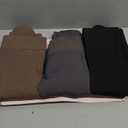 X-CHENG Fleece Lined Tights Sheer Women - Fake Translucent Warm Pantyhose Leggings Sheer Thick Tights for Winter (Medium, Black+brown+grey)