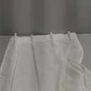 Lino Rosa 32 Inch Curtains Length,Sheer Cafe Linen Small Custom Curtains for Windows Kitchen