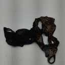 Smart & Sexy Women's Mesh & Lace Thong Panties (Classic Leopard/Black Hue)